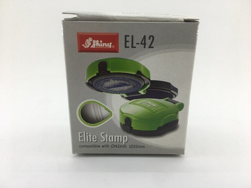 Печать полуавтоматическая Shiny Elite-42, пластиковая со штемпельной подушкой, Изготовление печатей и штампов в Самаре.